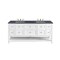 James Martin Vanities Breckenridge 72in Double Vanity, Bright White w/ 3 CM Charcoal Soapstone Top 330-V72-BW-3CSP - alternate 1